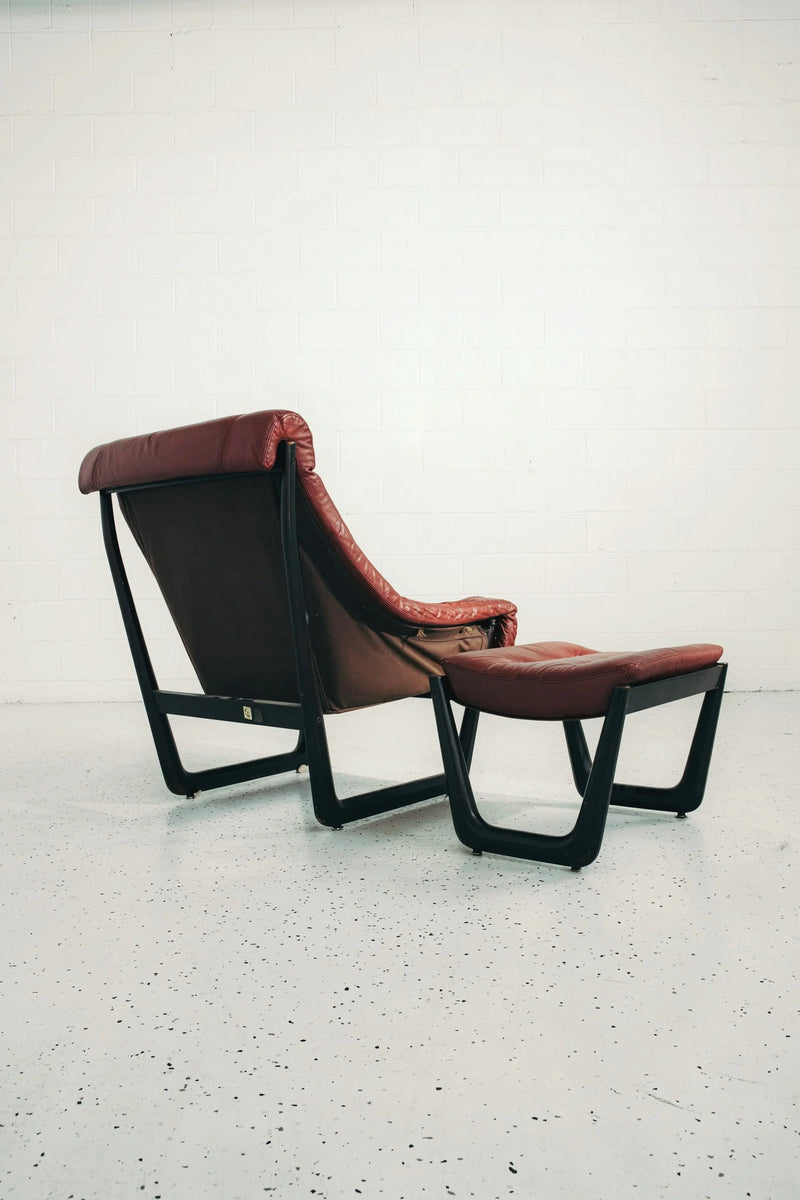 Norwegian Armchair and Foot Stool