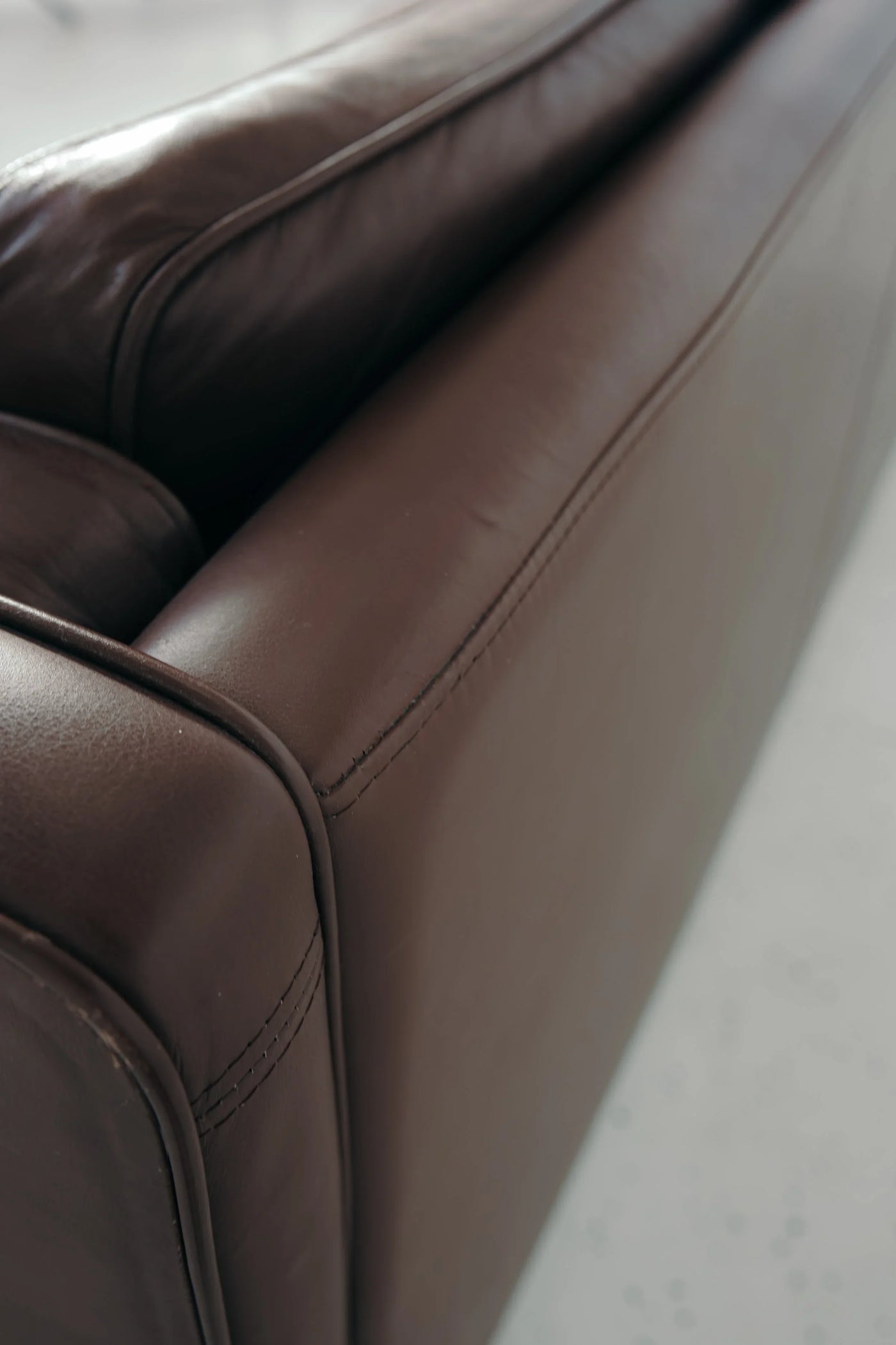 Danish 3-Seater Leather Sofa