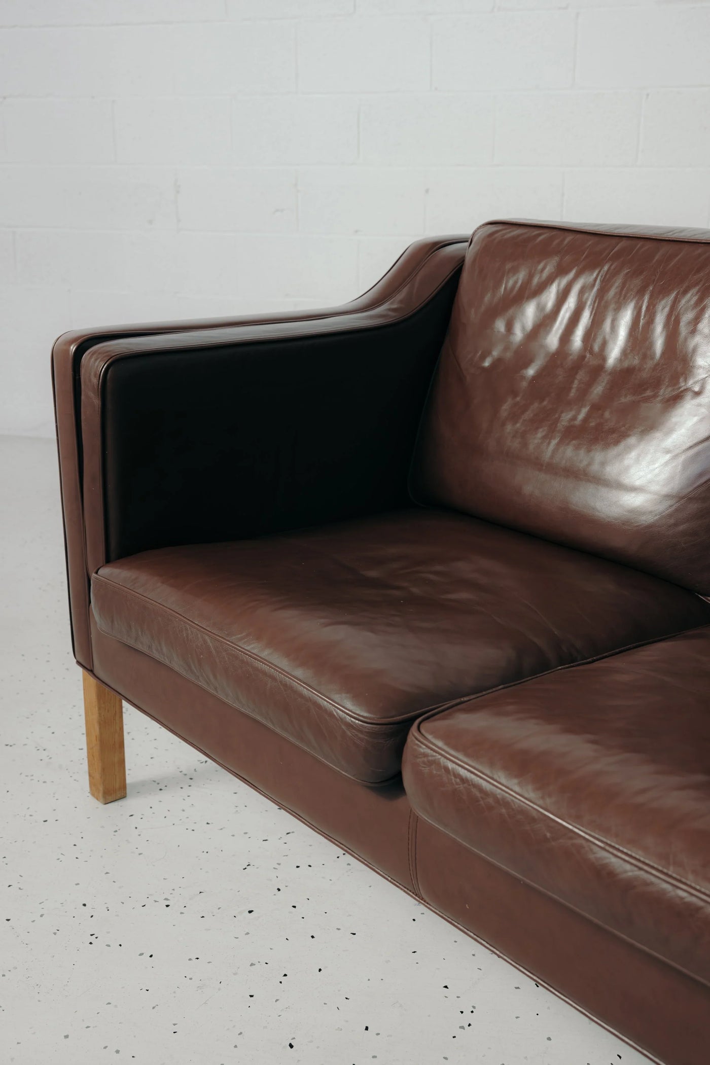 Danish 3-Seater Leather Sofa