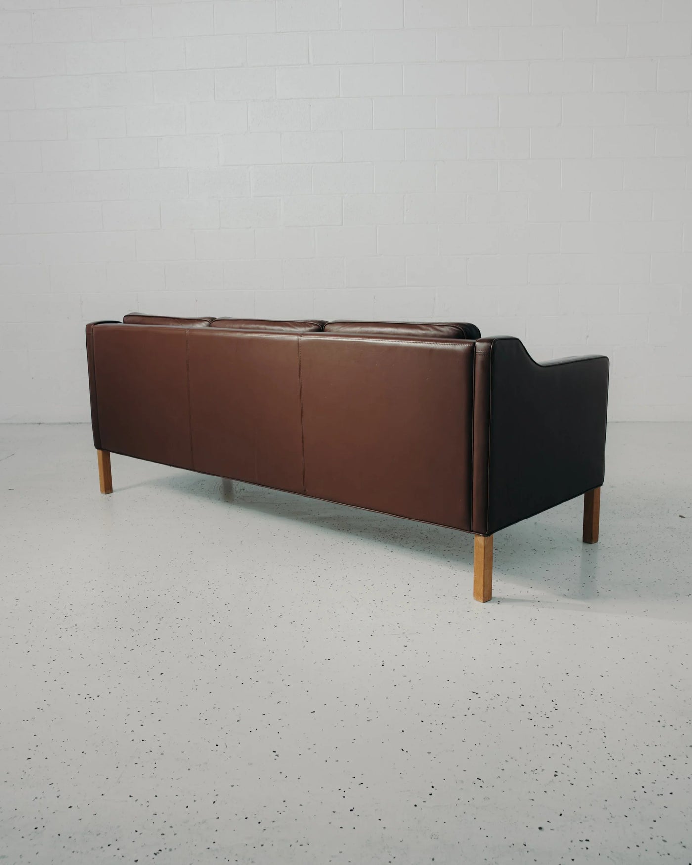 Danish 3-Seater Leather Sofa