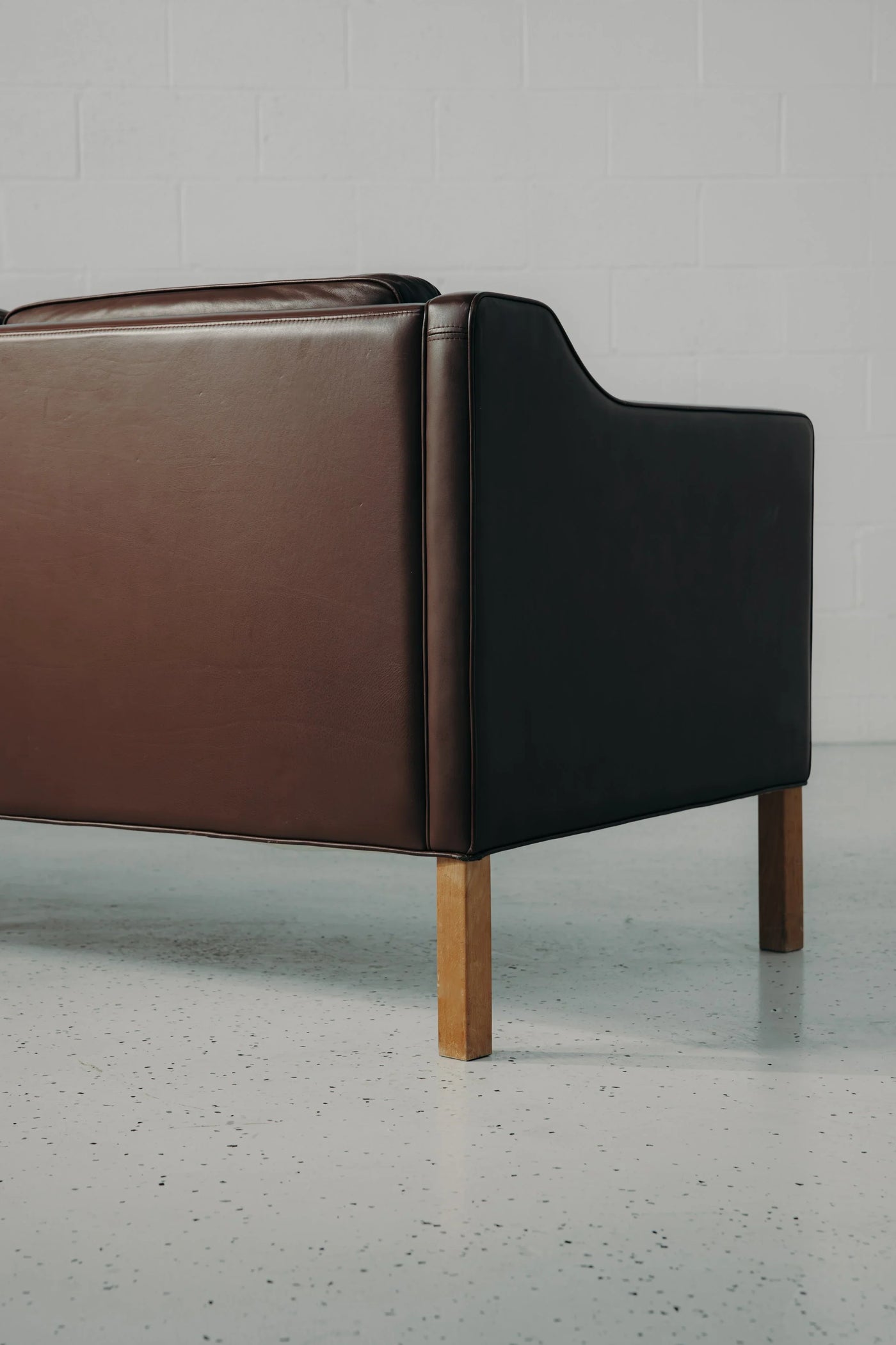 Danish 3-Seater Leather Sofa