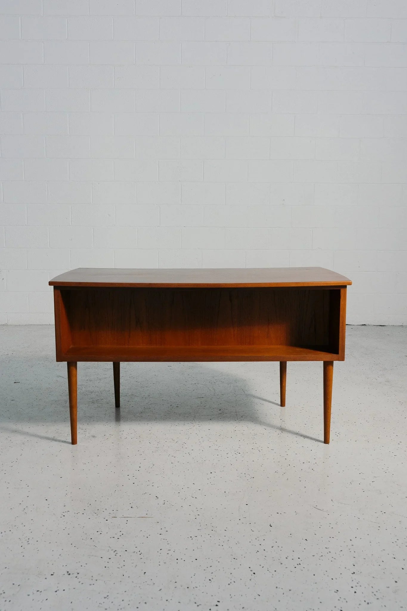 Danish Teak Desk with Bookshelf Back