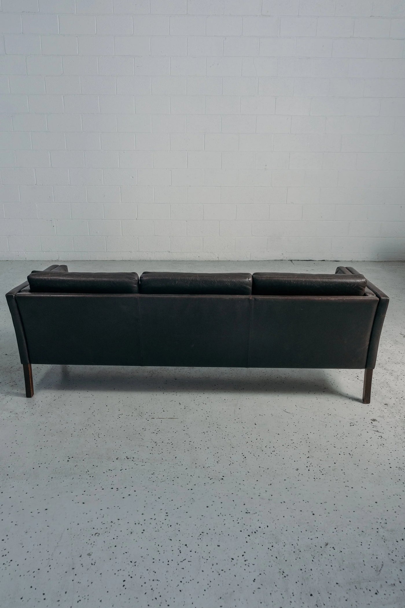 Dark Brown 3-Seater Leather Sofa