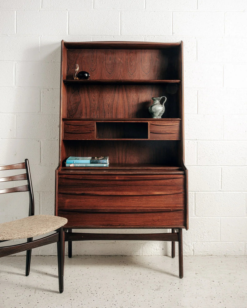 Danish Secretary Bookcase in Rosewood