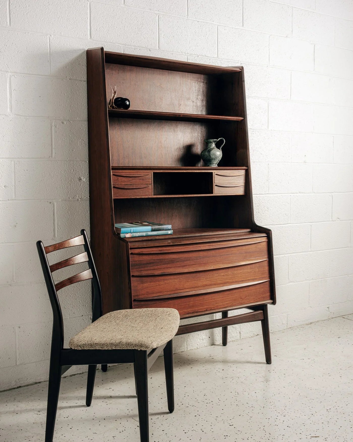 Danish Secretary Bookcase in Rosewood