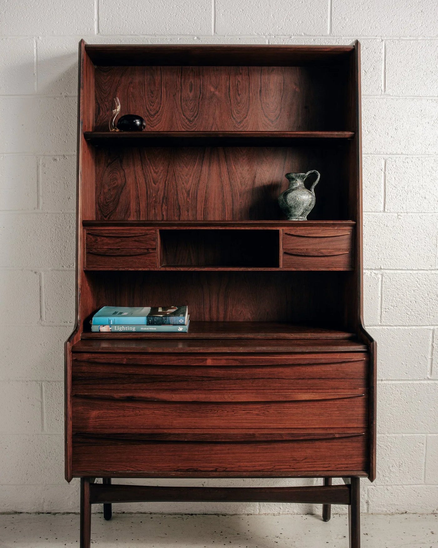 Danish Secretary Bookcase in Rosewood