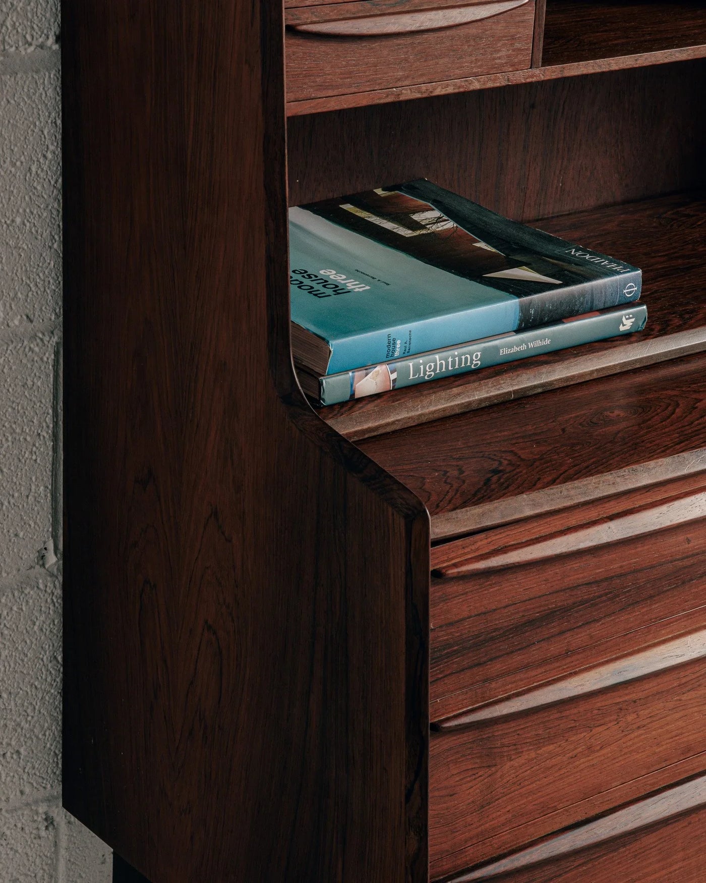 Danish Secretary Bookcase in Rosewood