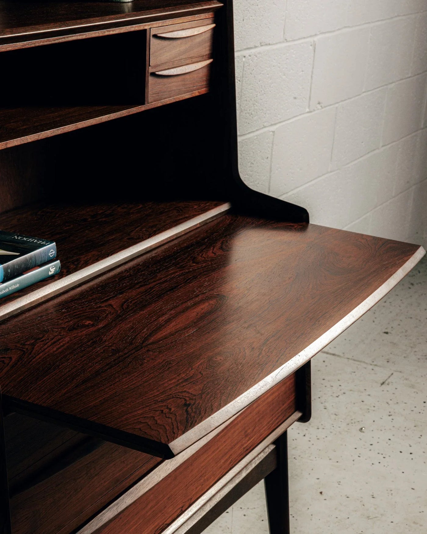 Danish Secretary Bookcase in Rosewood