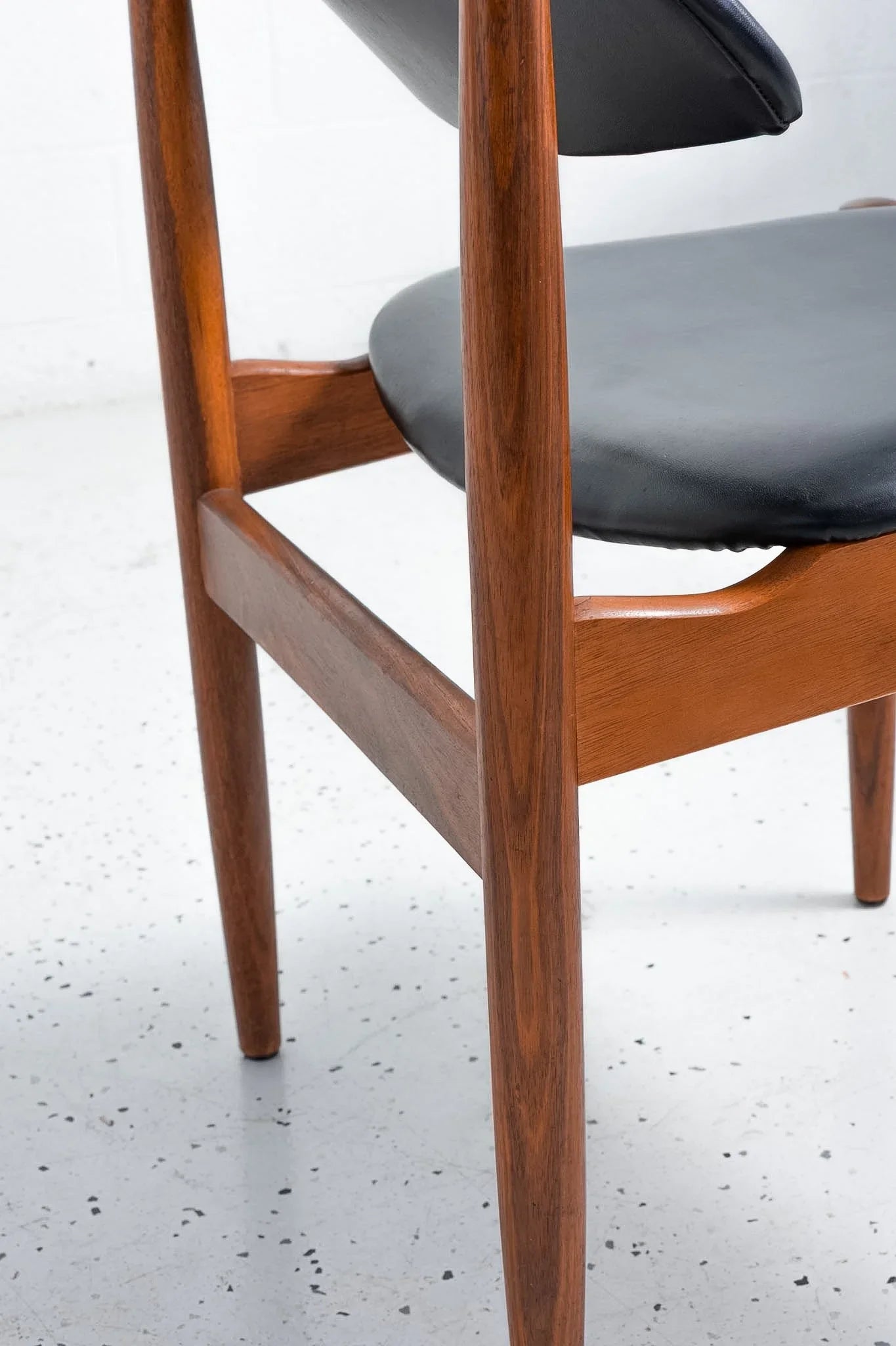 Set of 6 Arne Vodder for TH Brown Dining Chairs