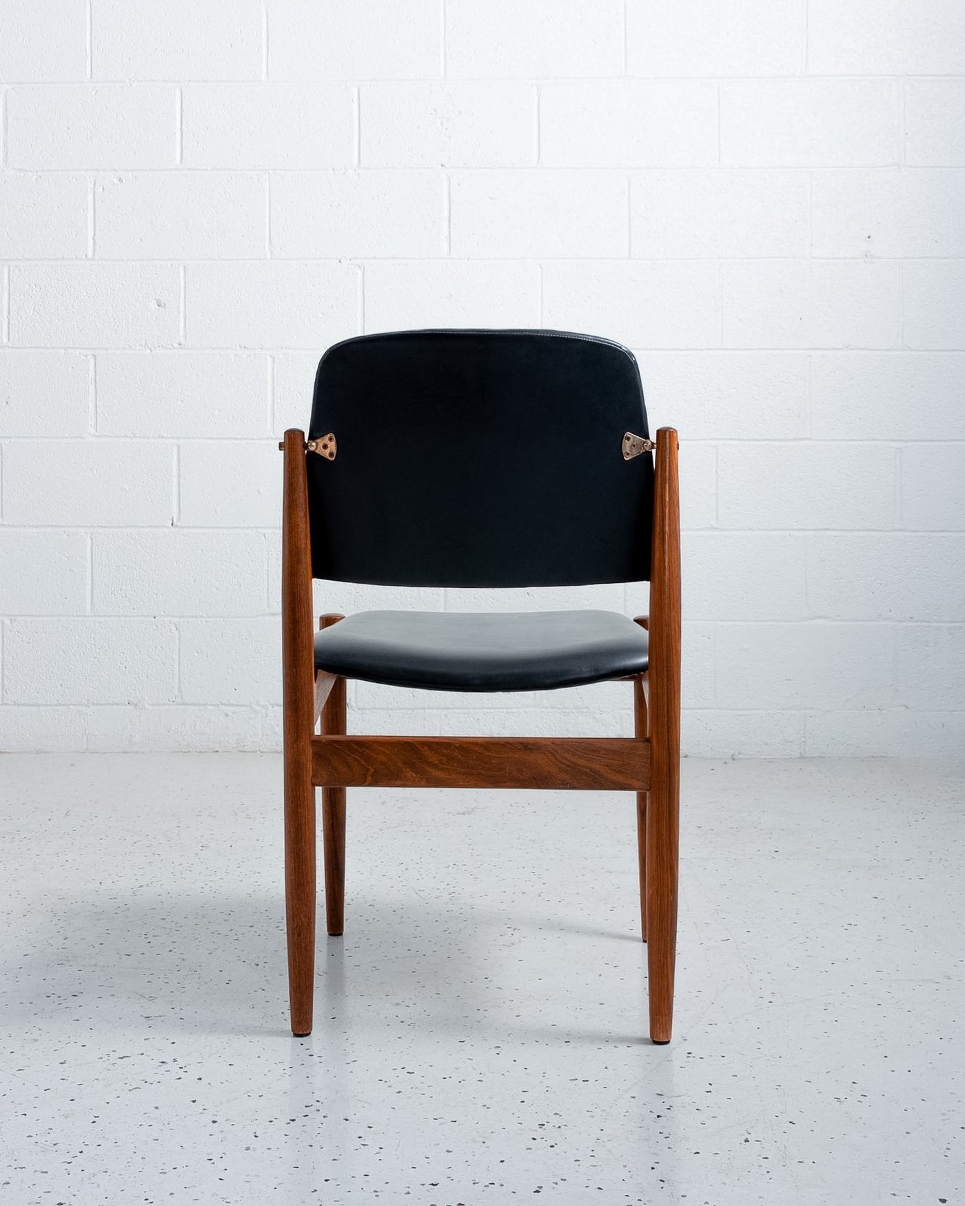 Set of 6 Arne Vodder for TH Brown Dining Chairs