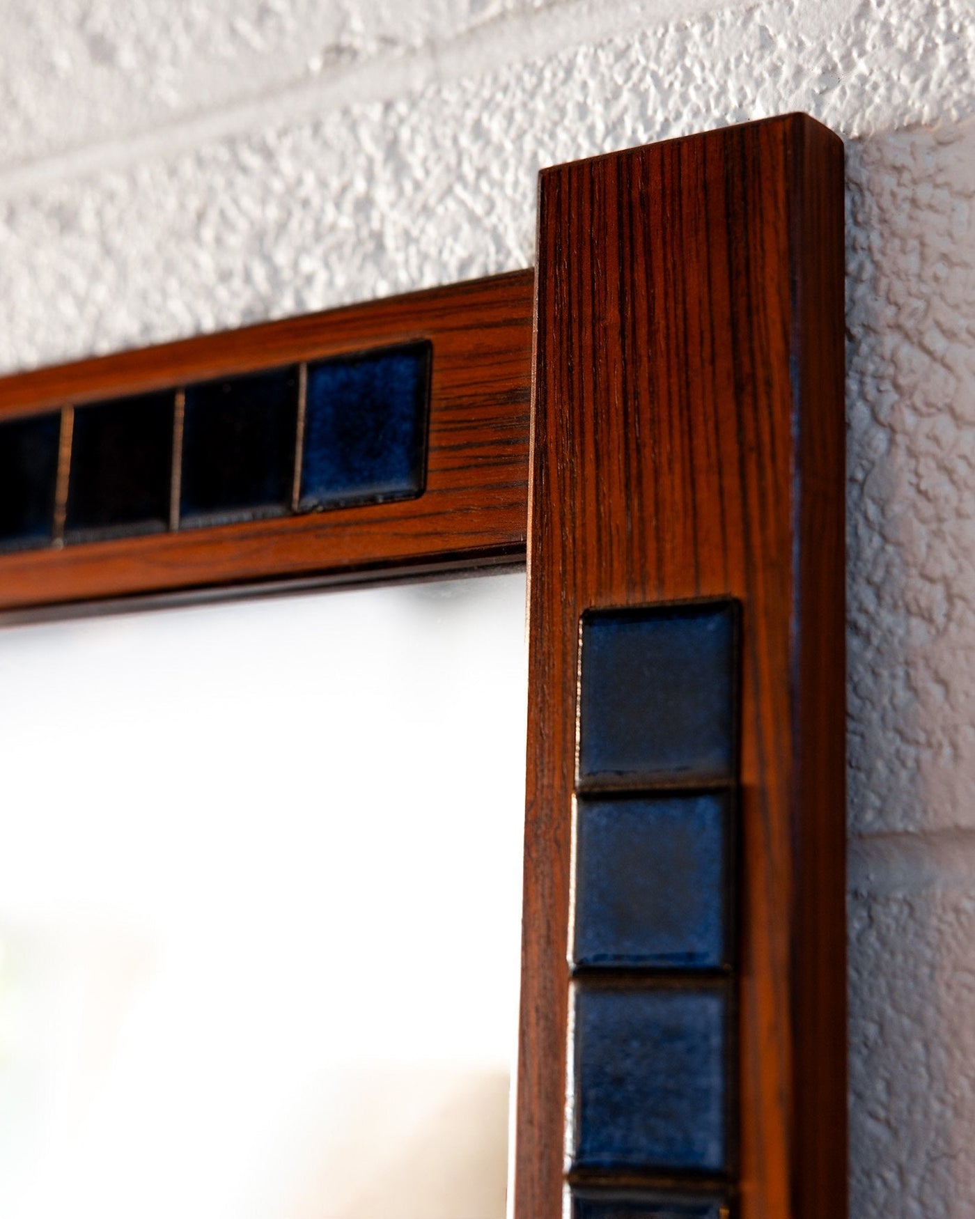Tiled Rosewood Hall Console with Mirror