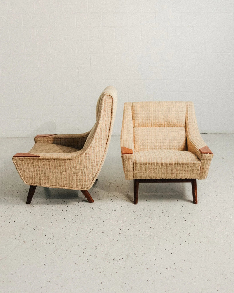 Pair of Danish Lounge Chairs