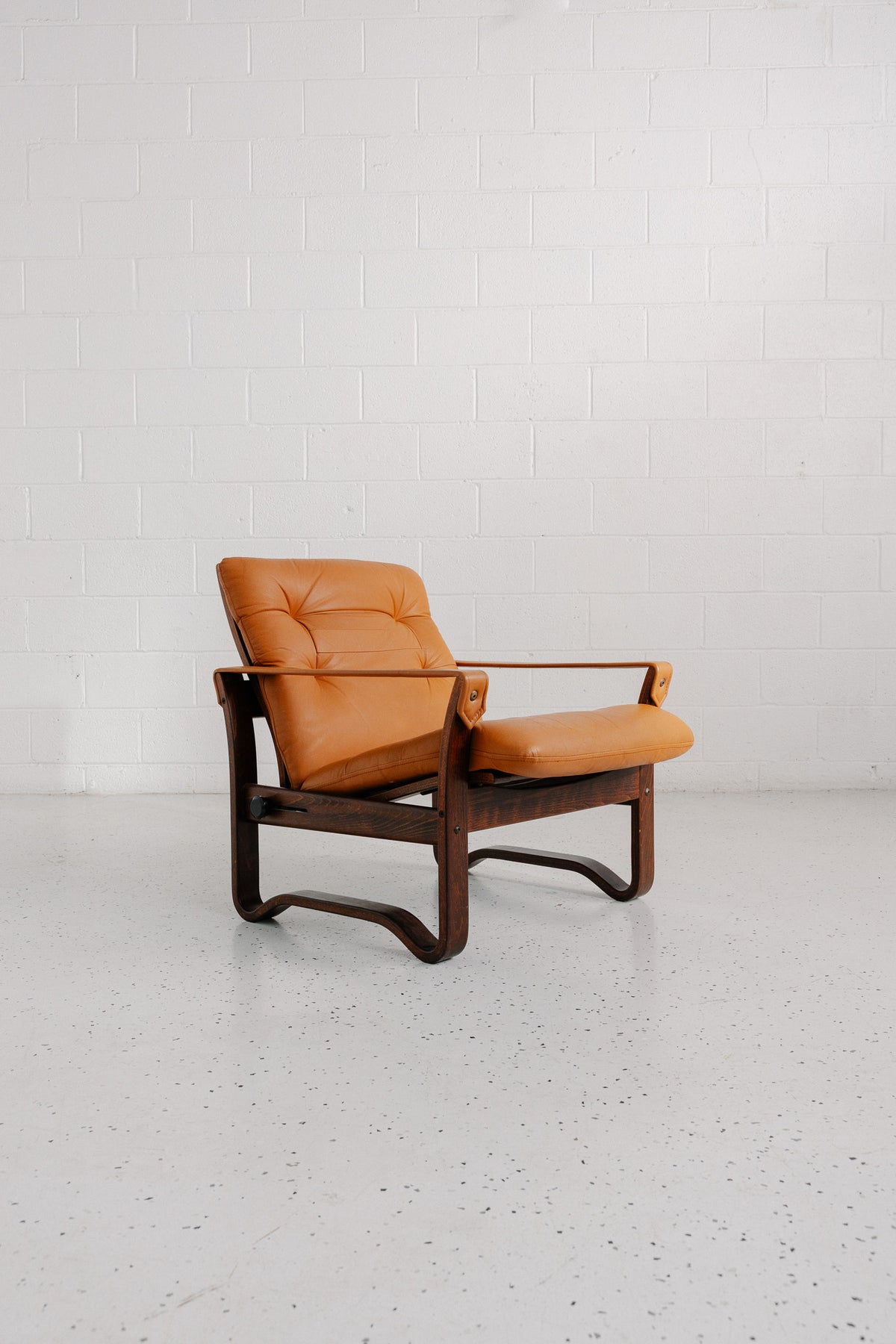 Additional view of Norwegian Reclining Armchair with Footstool