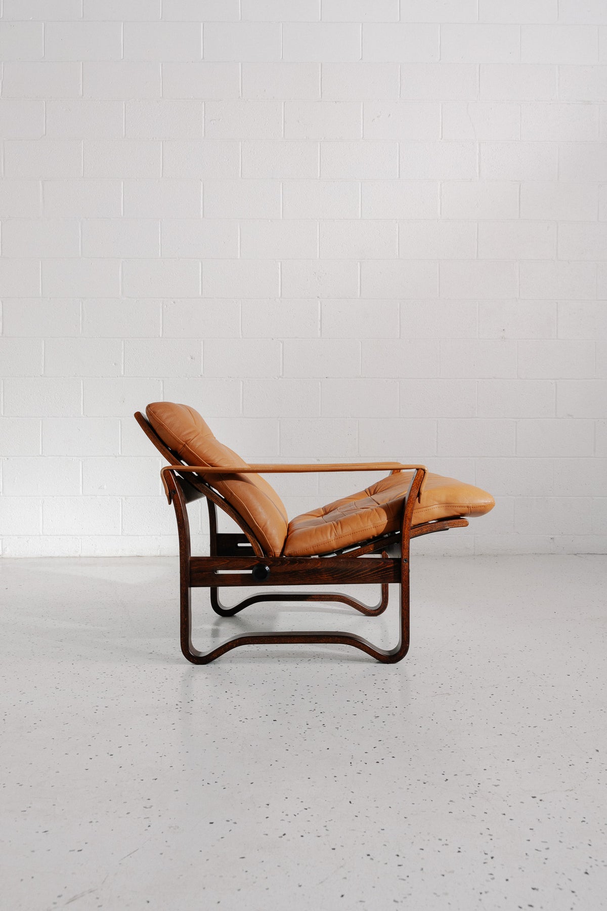 Additional view of Norwegian Reclining Armchair with Footstool