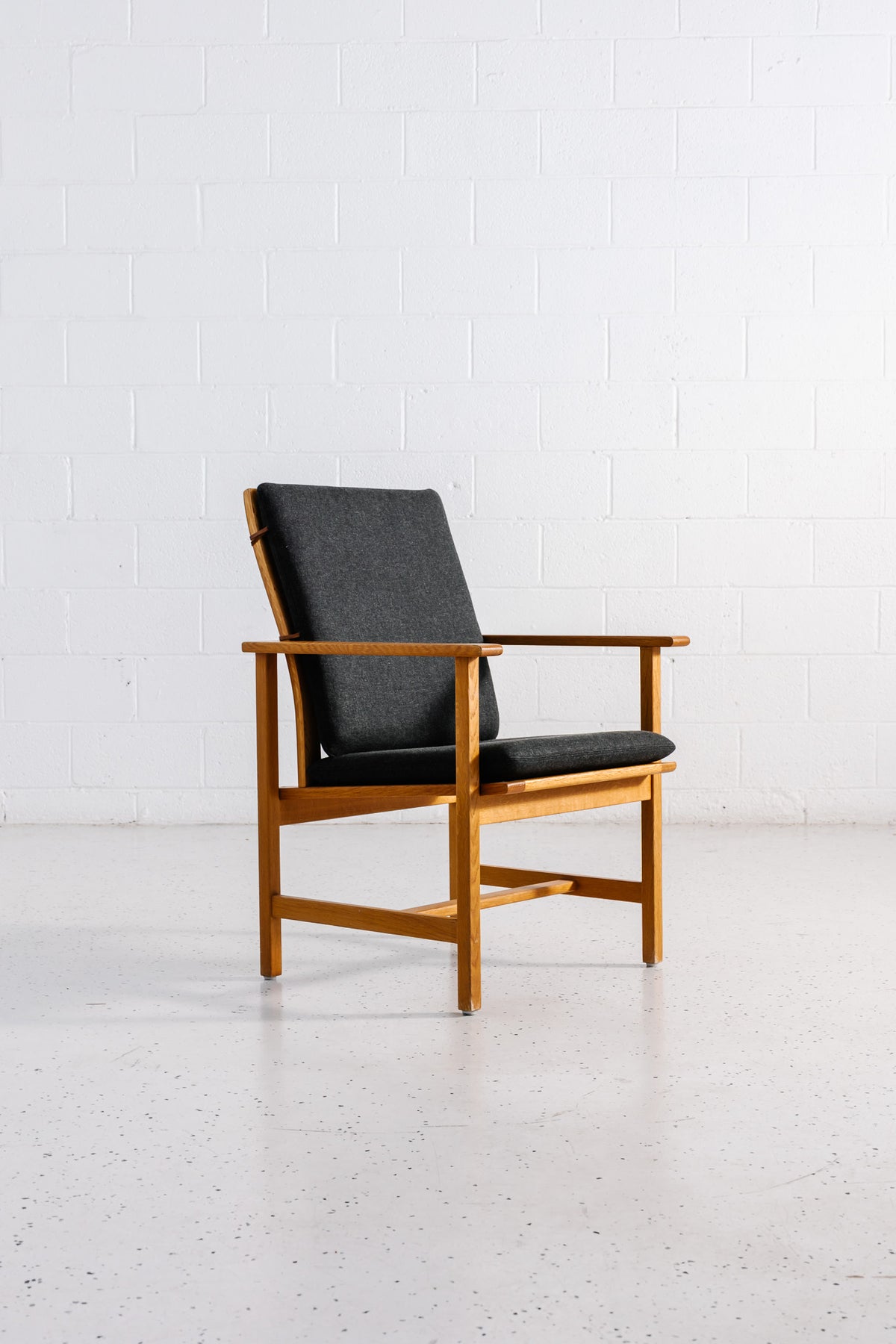 Additional view of Børge Mogensen oak armchair & footstool