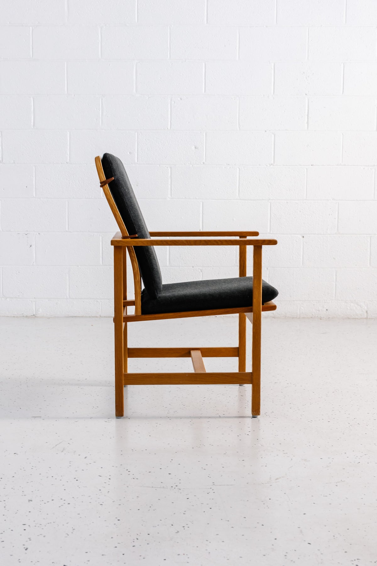 Additional view of Børge Mogensen oak armchair & footstool