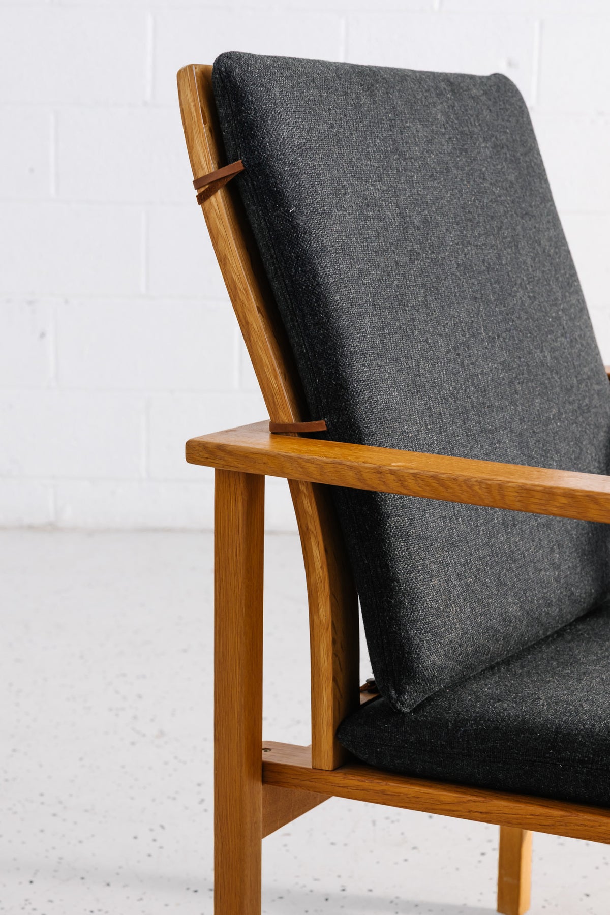 Additional view of Børge Mogensen oak armchair & footstool