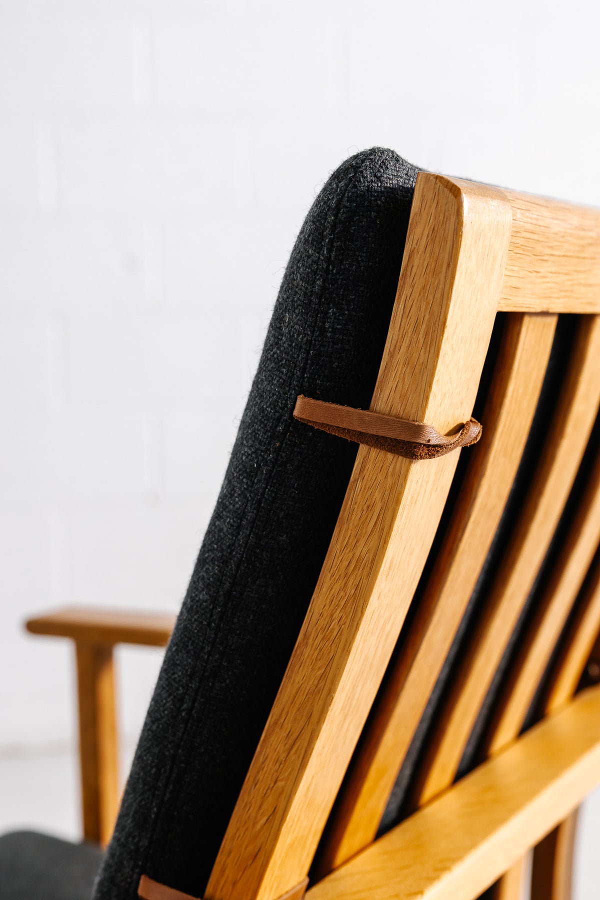 Additional view of Børge Mogensen oak armchair & footstool