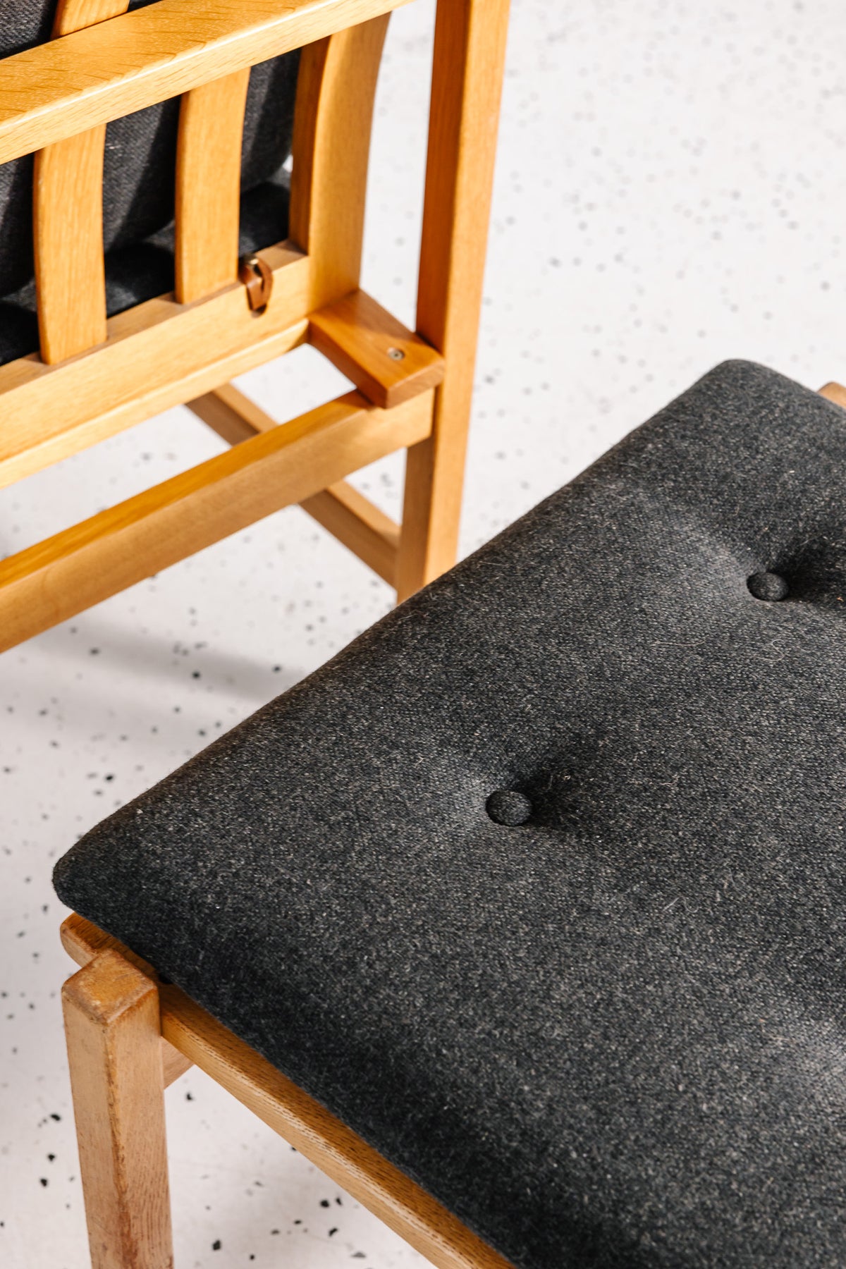 Additional view of Børge Mogensen oak armchair & footstool