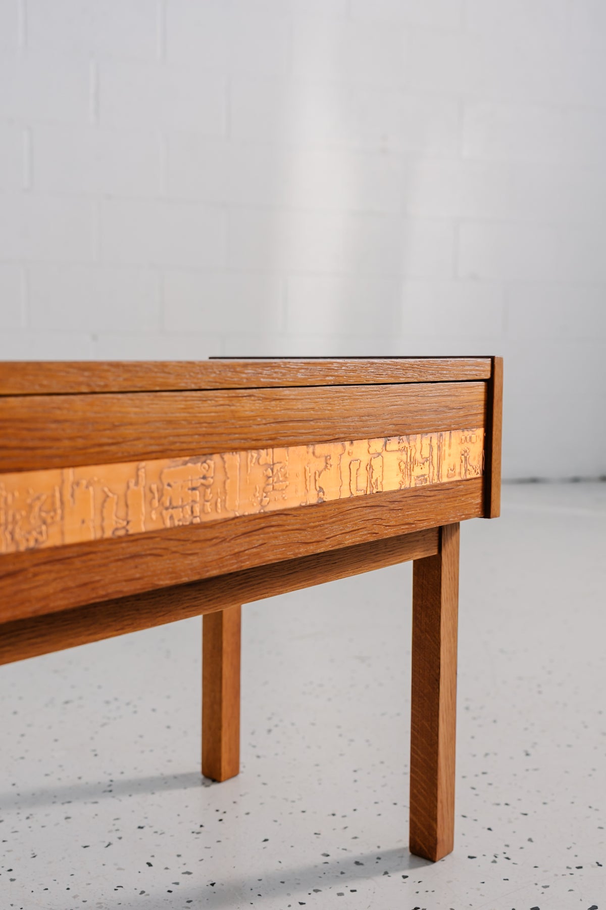Additional view of Oak Mirror Console