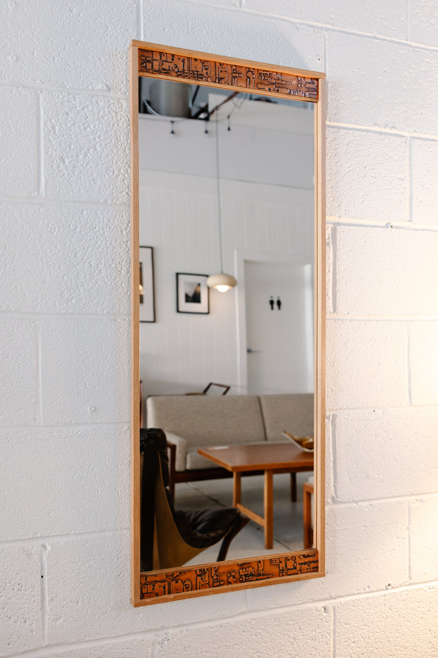 Additional view of Oak Mirror Console