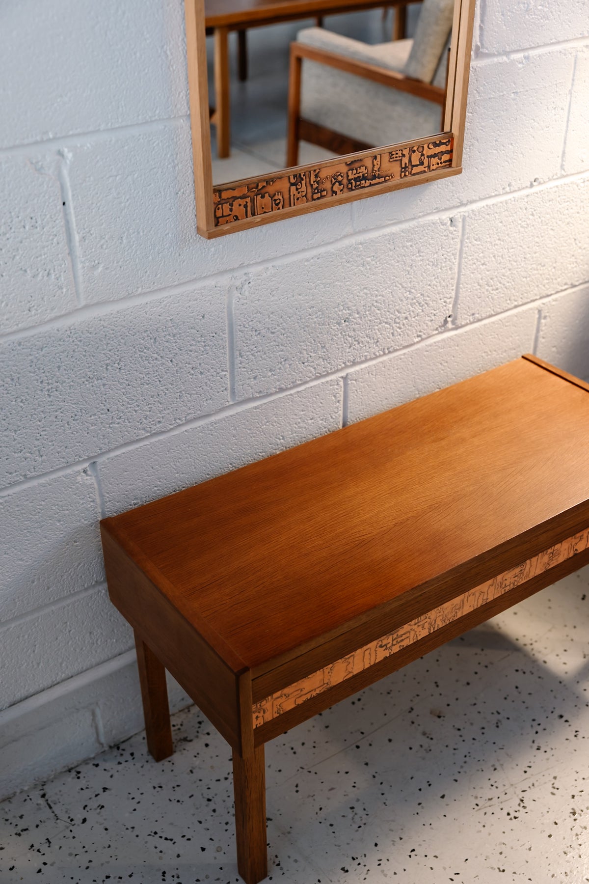 Additional view of Oak Mirror Console