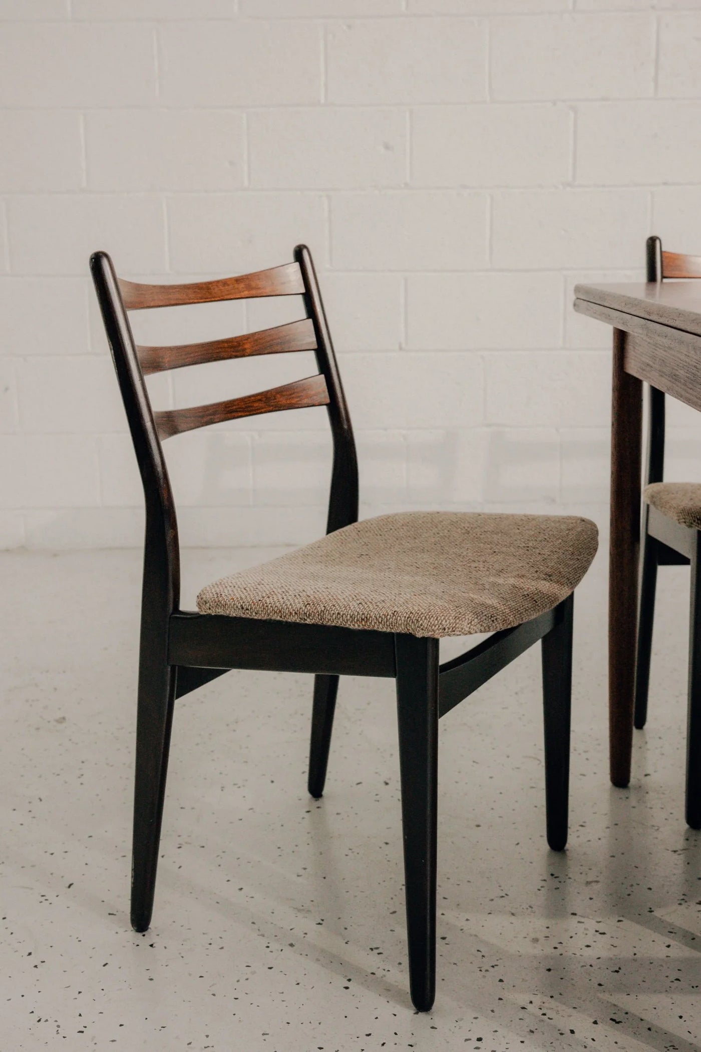 Set of 6 Ladderback Rosewood Dining Chairs