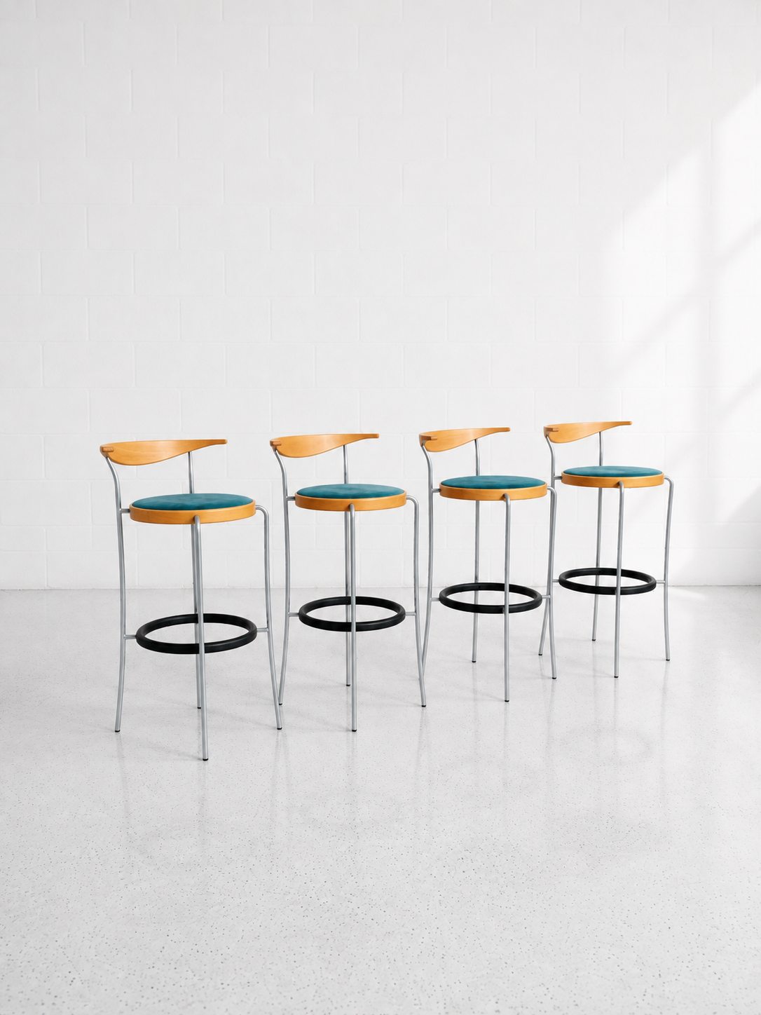 Set of four Magnus Olesen barstools