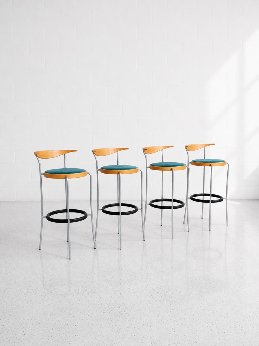 Set of four Magnus Olesen barstools