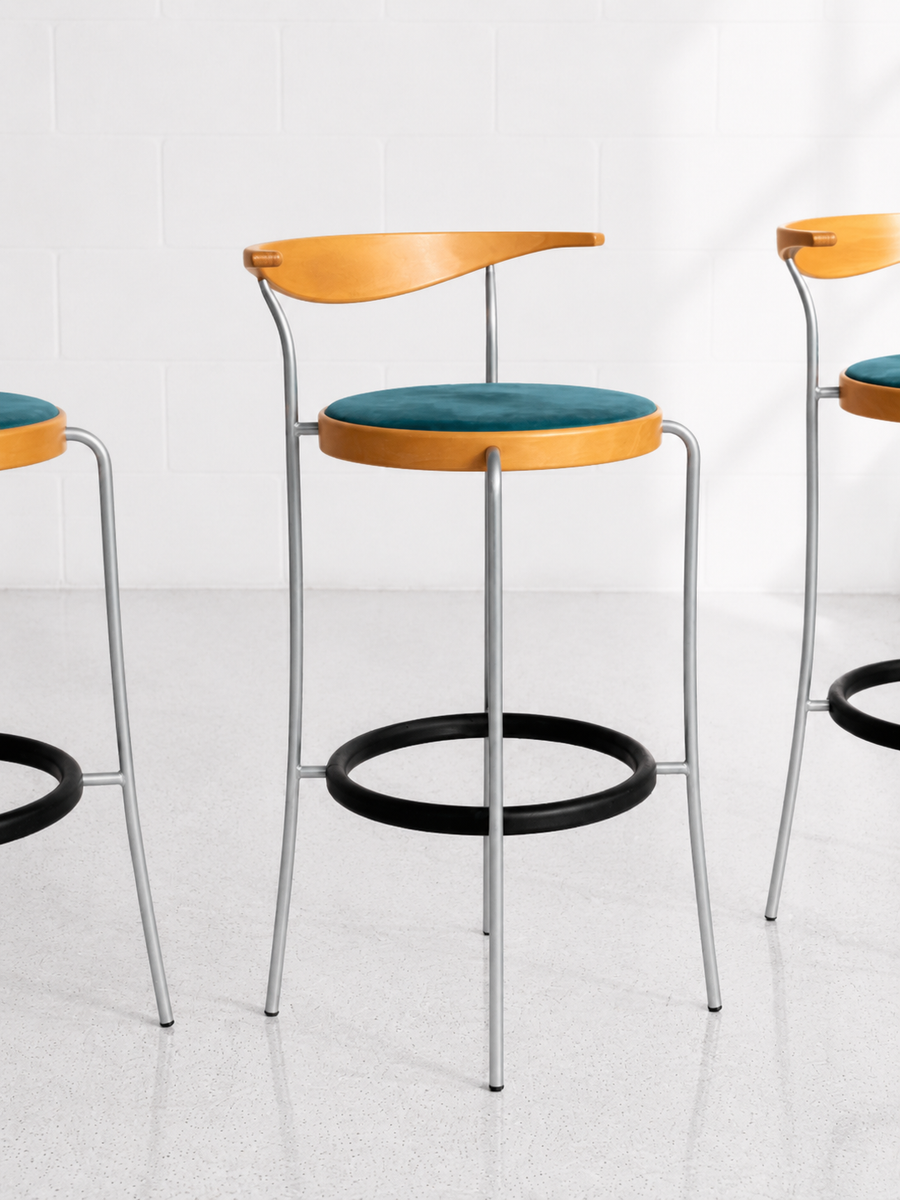 Set of four Magnus Olesen barstools