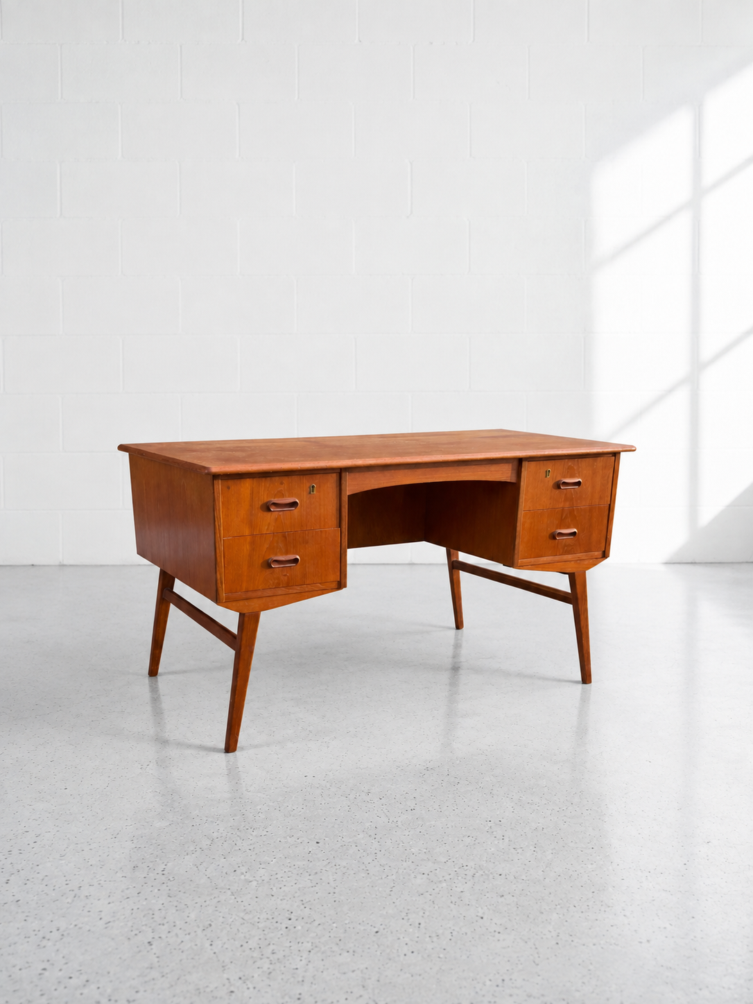 Danish Mid Century Desk in Teak