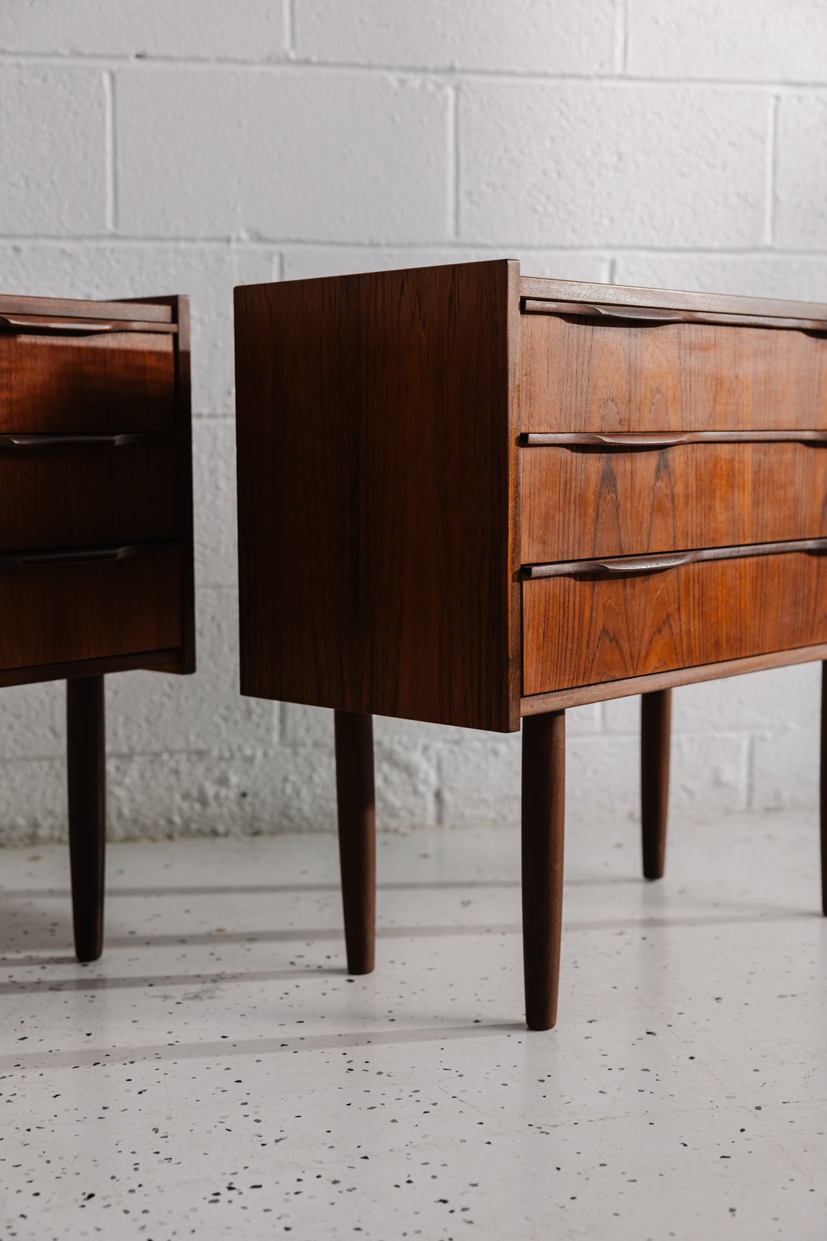 Pair of Danish Teak Bedside Chests