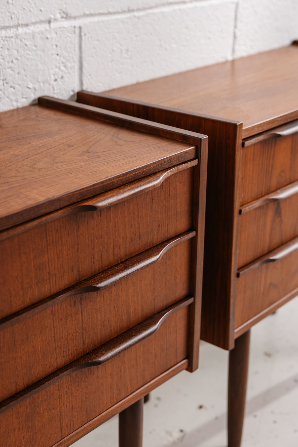 Pair of Danish Teak Bedside Chests