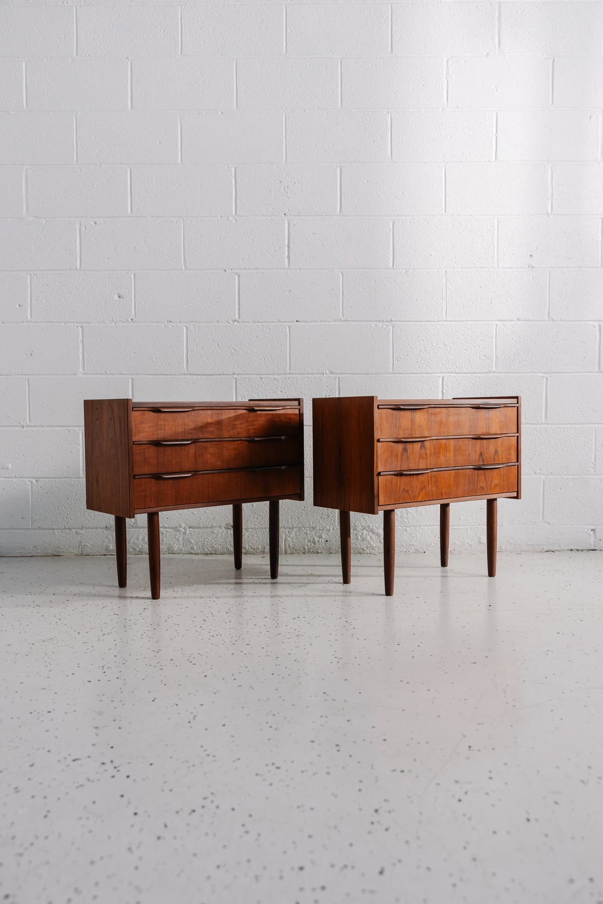 Pair of Danish Teak Bedside Chests