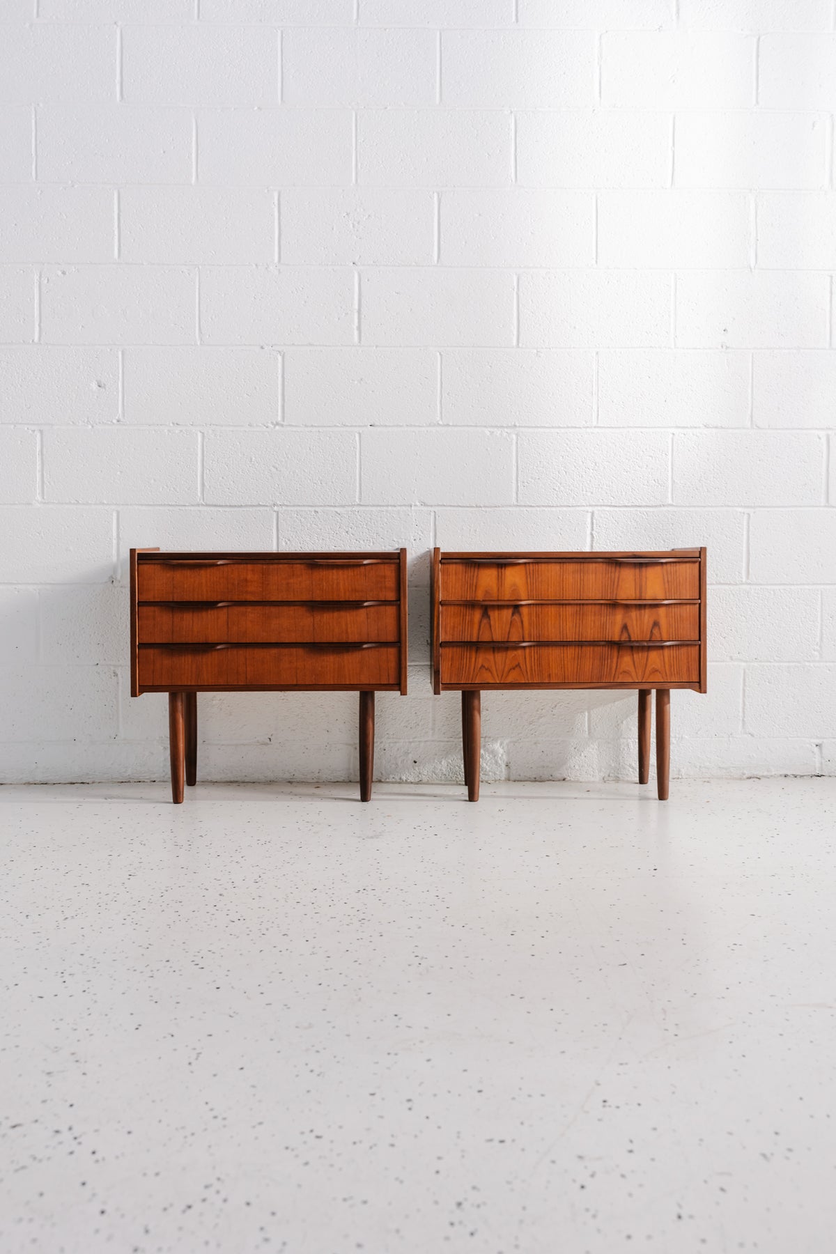 Pair of Danish Teak Bedside Chests