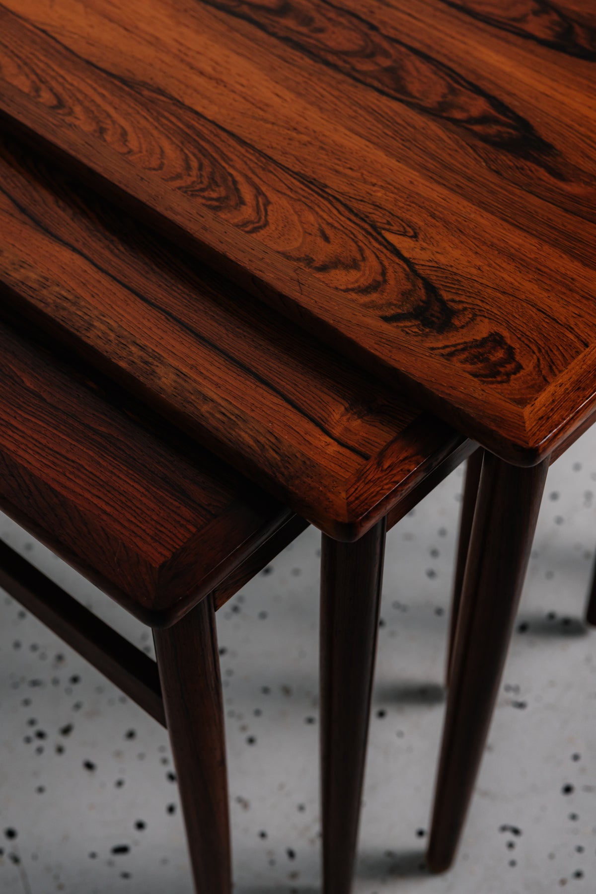 Additional view of Børge Gelsted Rosewood Nesting Tables