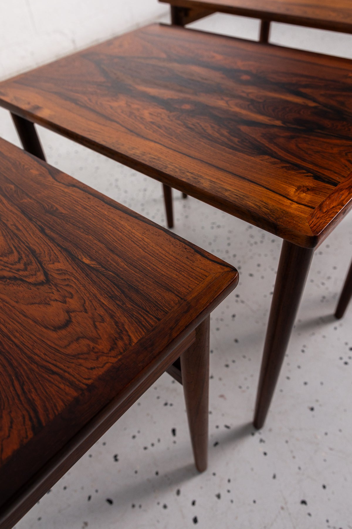 Additional view of Børge Gelsted Rosewood Nesting Tables
