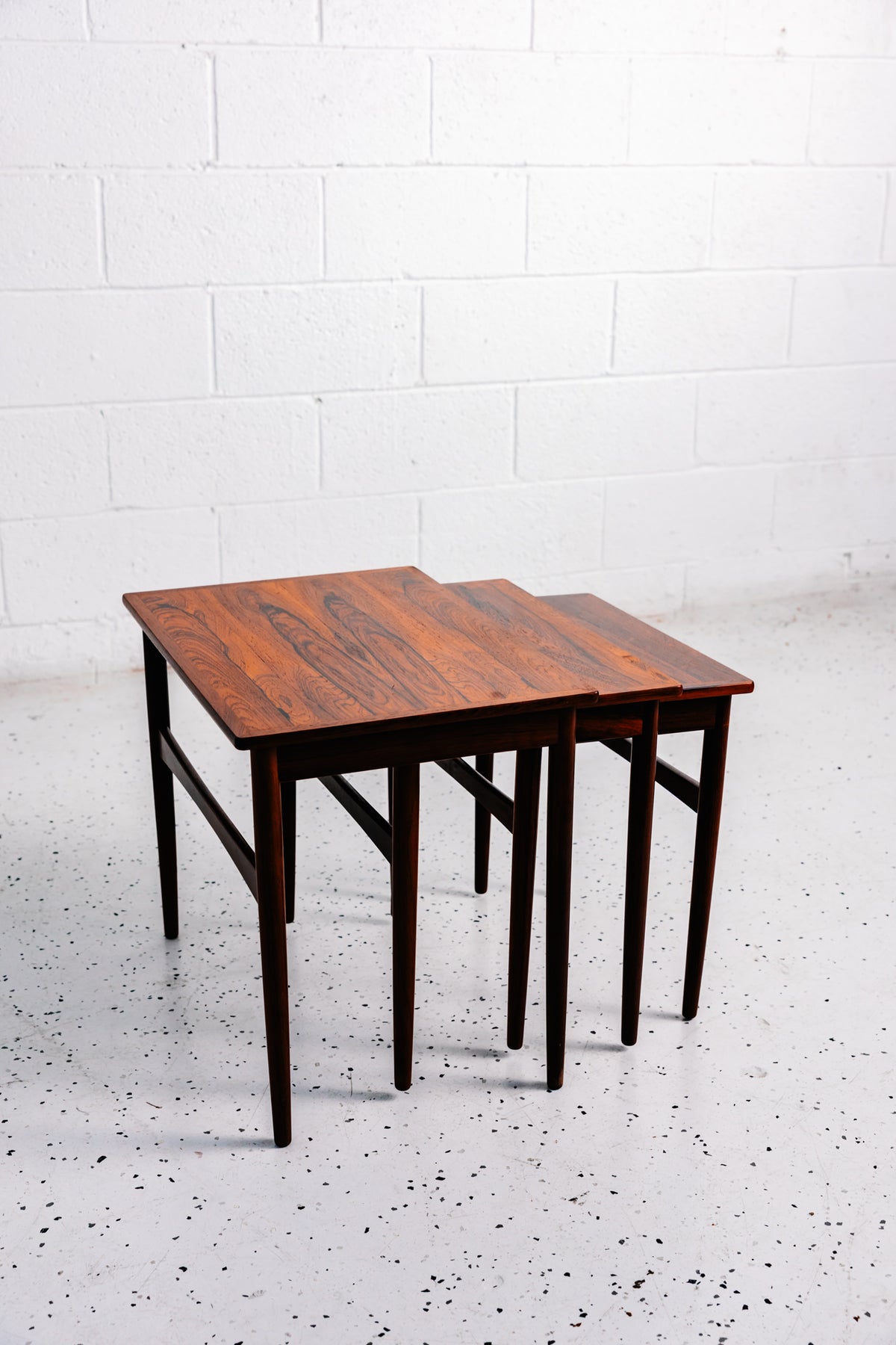 Additional view of Børge Gelsted Rosewood Nesting Tables
