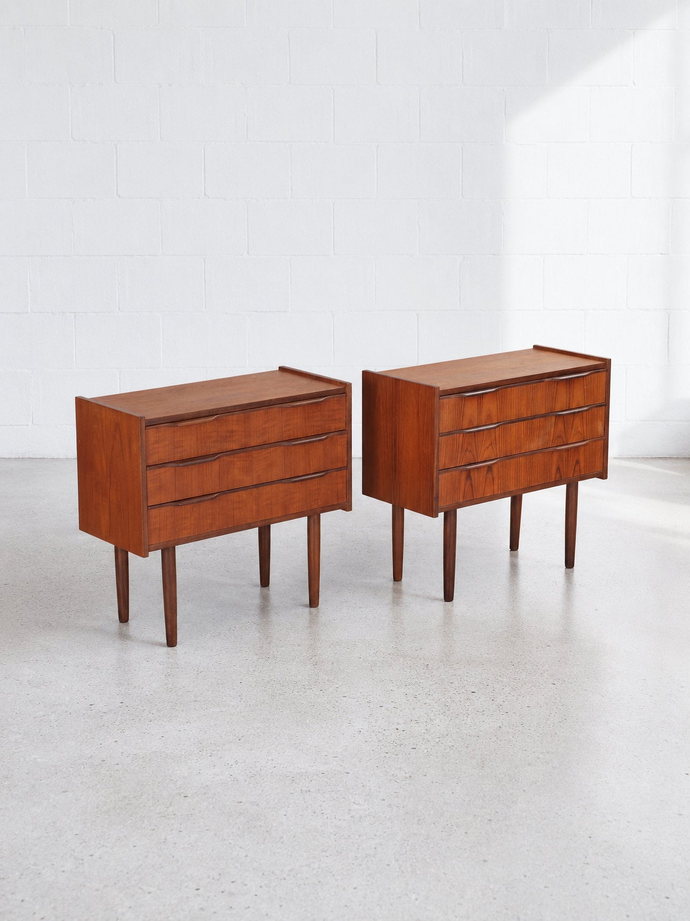 Pair of Danish Teak Bedside Chests