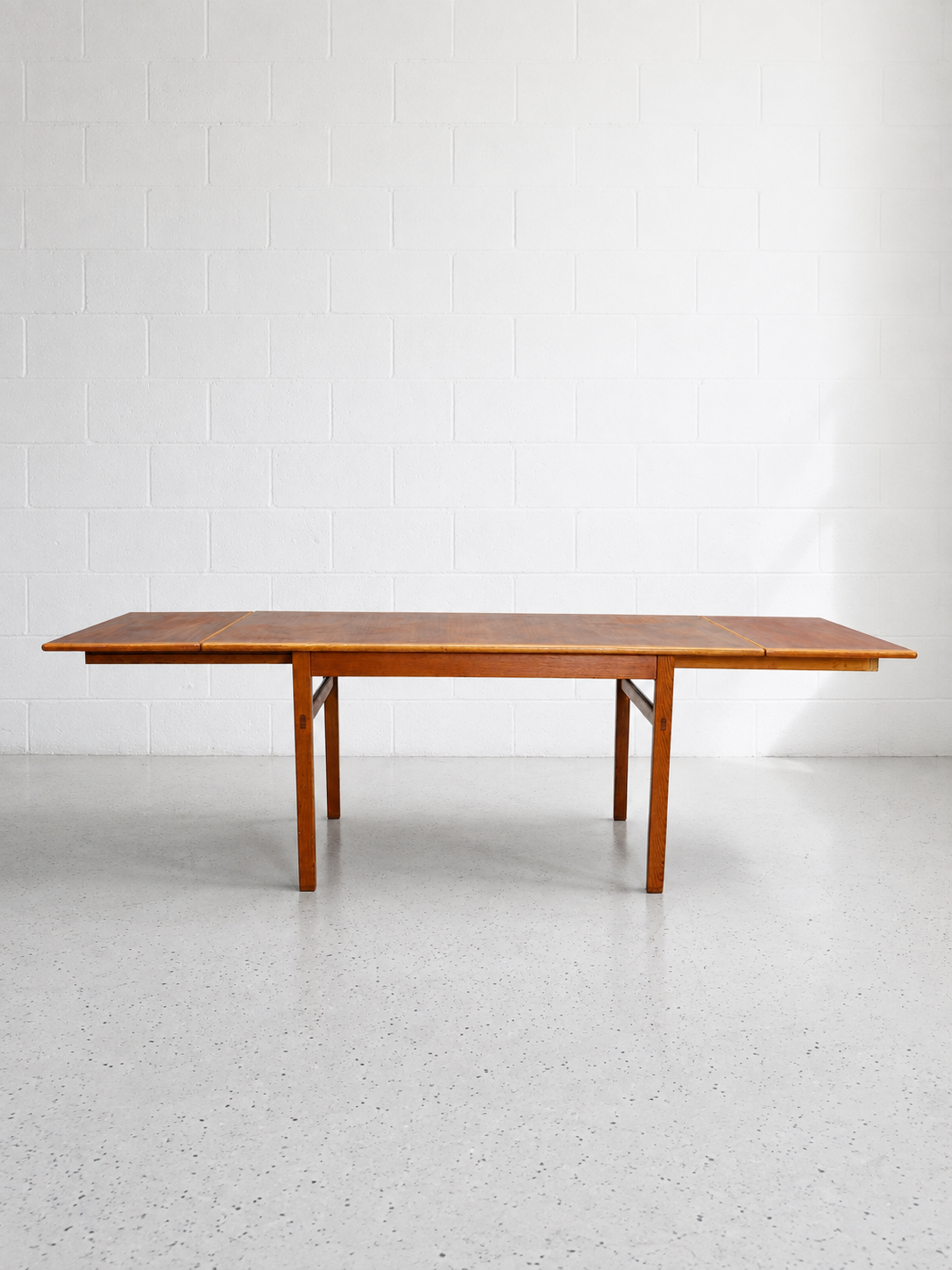 Swedish Extension Dining Table in Oak & Teak