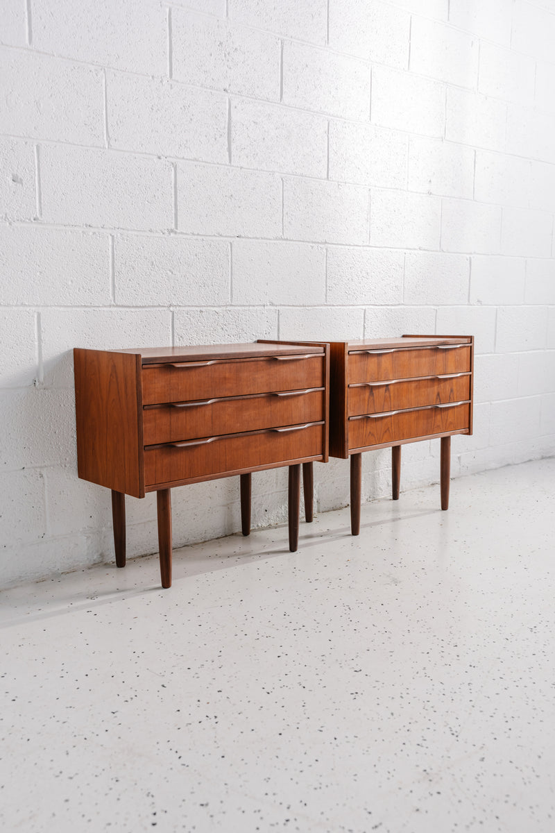 Pair of Danish Teak Bedside Chests