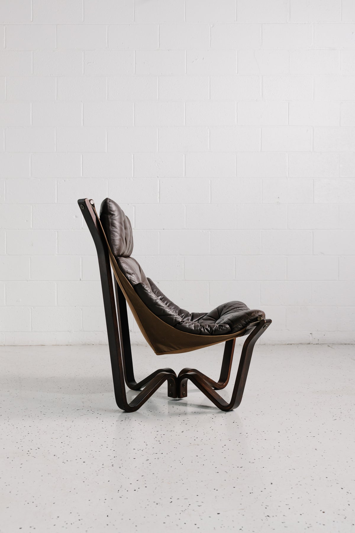 Additional view of Norwegian Viking lounge chair by Jim Myrstad for Brunstad