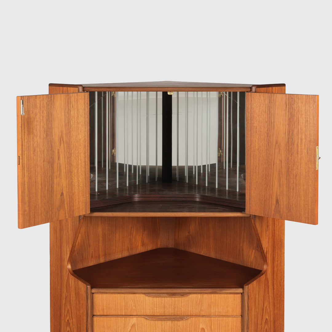 Teak Corner Cabinet