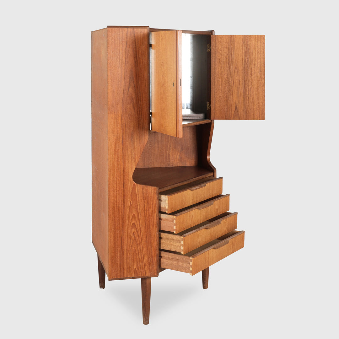 Teak Corner Cabinet