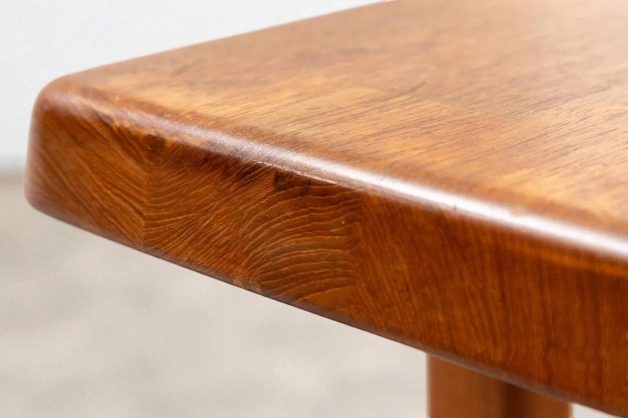 Solid Teak Sleigh-Base Coffee Table