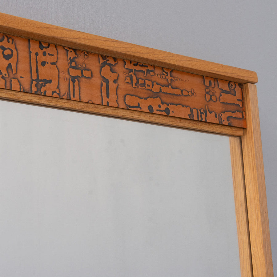 Oak Mirror Console