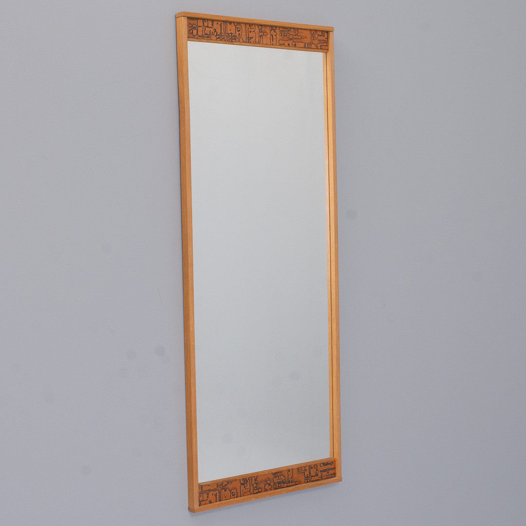 Oak Mirror Console