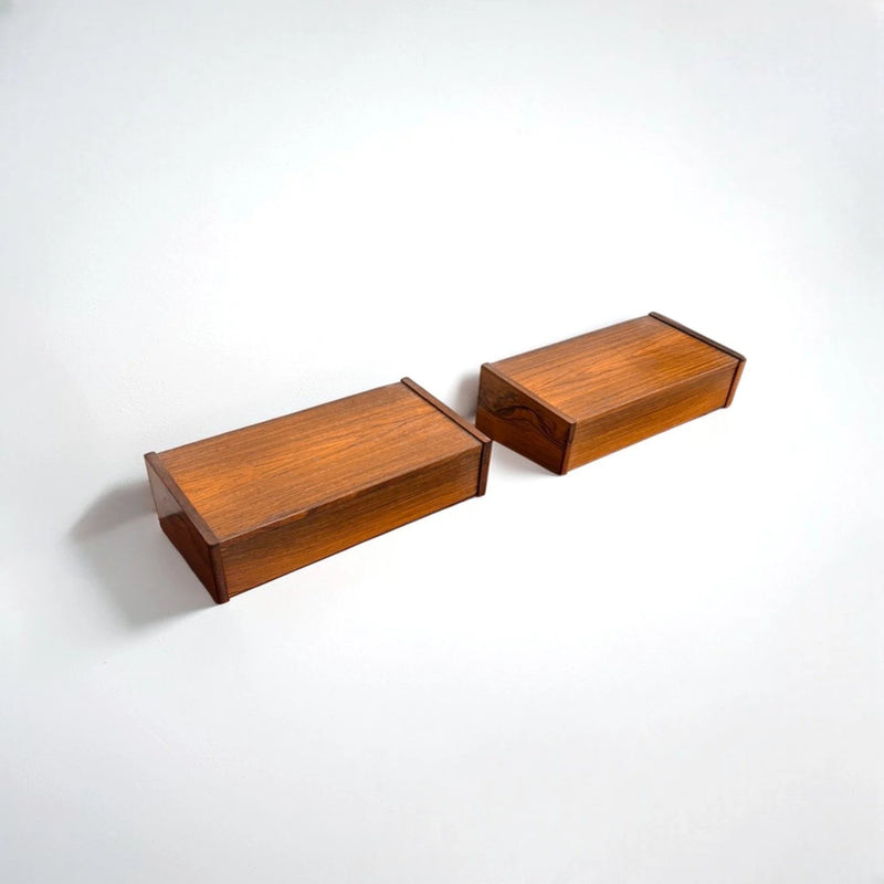 Pair of Rosewood Floating Bedsides